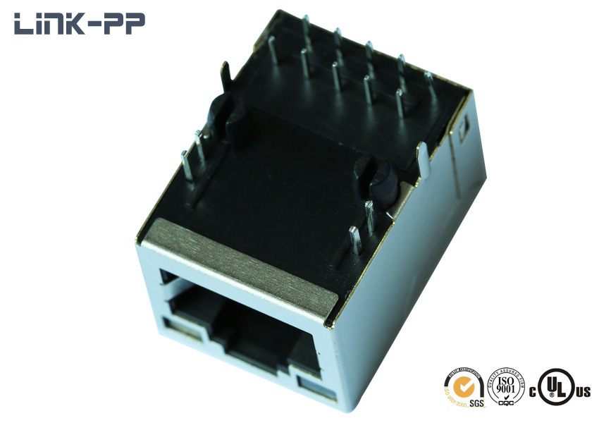 10 /100/1000base-t Tab-up Hfjt1-1gpe-l72rl Rj45 Connector With Leds