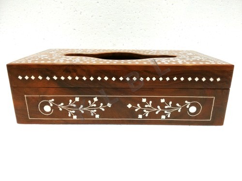WOODEN TISSUE BOX