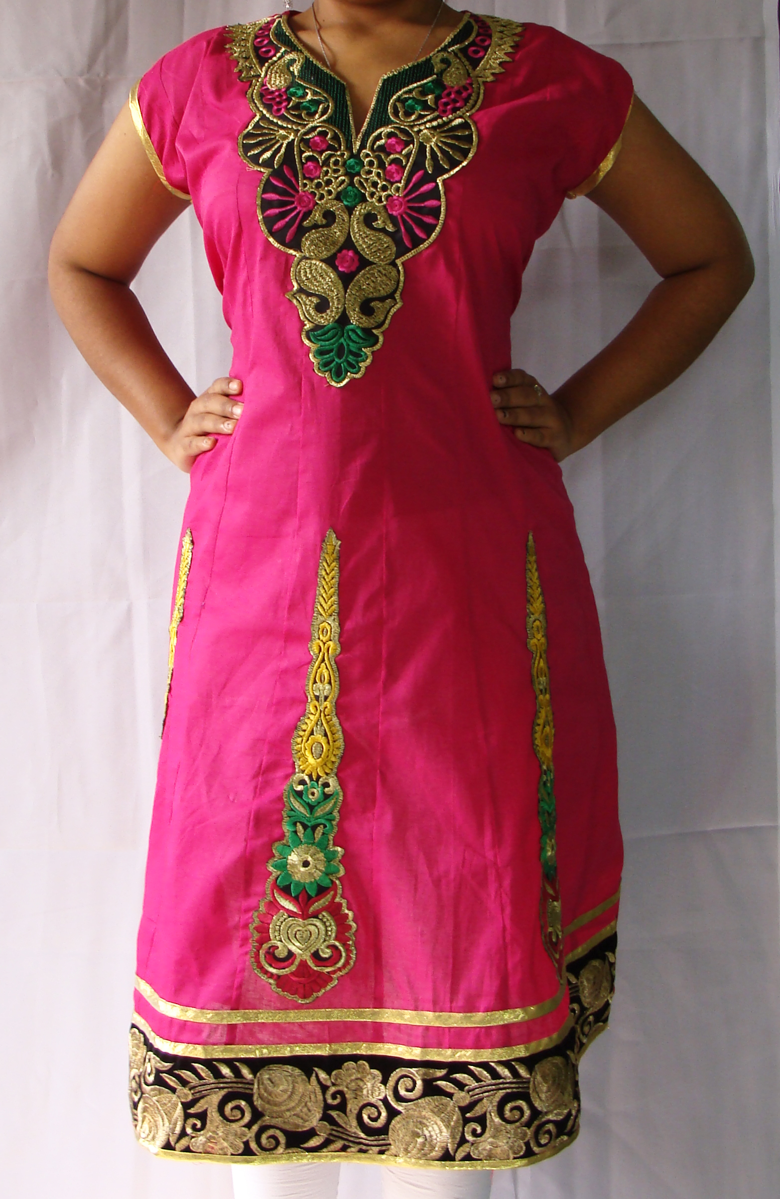 Designer Embroidery Ermina Cotton Anarkali