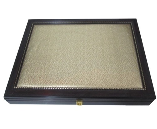 Album Box - Rexine Material, Standard Size, Black-Grey Color - Attractive Design, Moisture Proof Cases