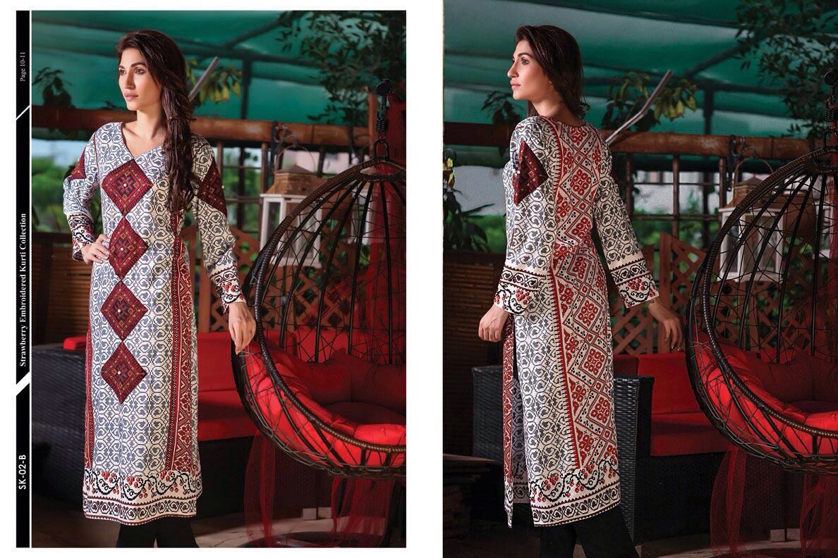 Online Buy Pakistani Linen Kurties