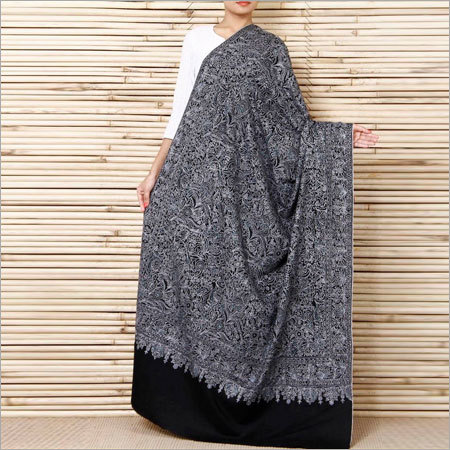 कश्मीरी पश्मीना नीडल वर्क स्टोल्स