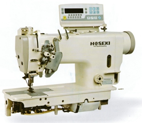 Direct Drive Mic-Oil Auto-Trimmer Split Needle Bar Double Needle LockStitch Machine