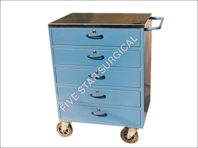 SS Top Emergency Drug Cabinet Trolley