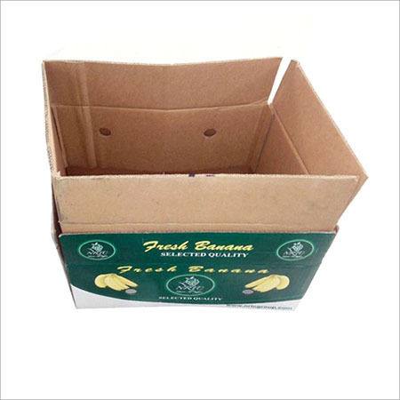 ताज़े केले के कागज़ी बक्से