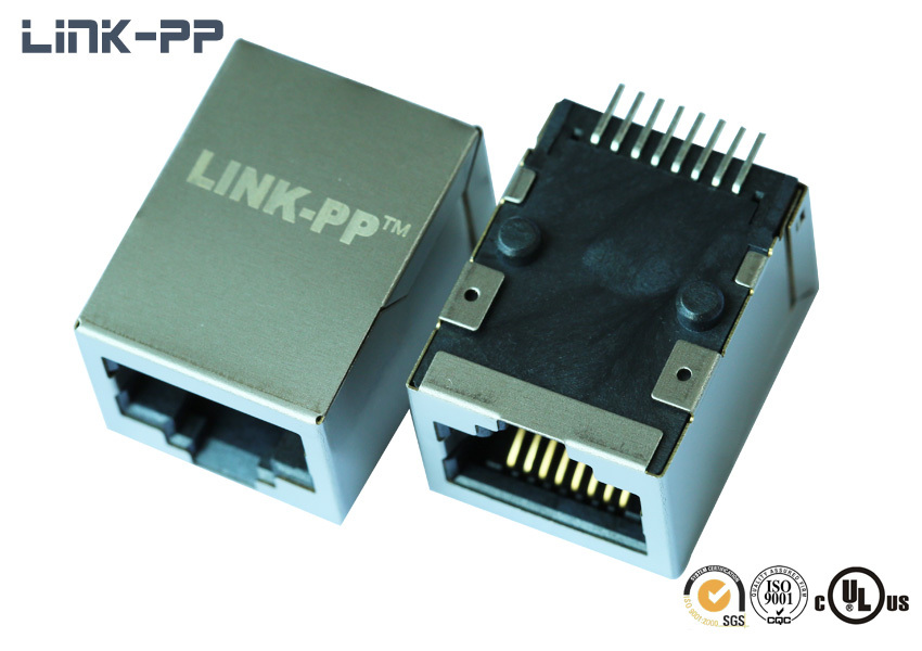 10 Base-t Tab-down Smt Hr991175c Rj45 Connector Without Leds