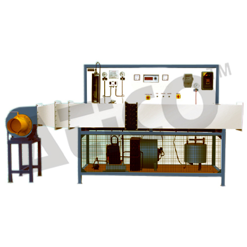 Air Conditioning Cycle Test Rig - Copper & Aluminum Built, 250x250 Duct Size | Lab Equipment, 440 V AC Power, 12 Channel Digital Temperature Indicator, Centrifugal Blower, Thermostatic Expansion Valve