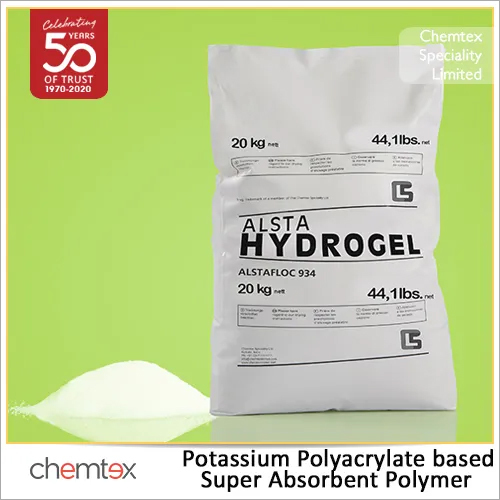 White Potassium Polyacrylate Based Super Absorbent Polymer