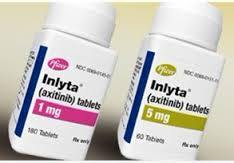 Axitinib (inlyta) एक चिकित्सा उत्पाद है जो कैंसर के उपचार के लिए प्रयोग किया जाता है।