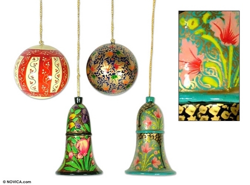 Hanging Christmas Ornaments.