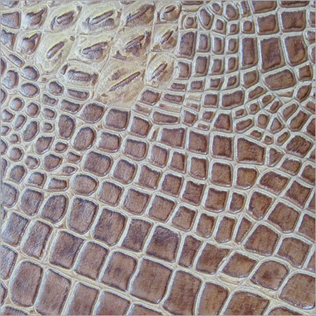 क्रोको प्रिंट समाप्त चमड़ा