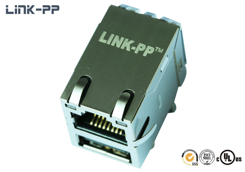 10 /100base-t Tab-up 08c2-1x1t-20 Rj45 Connector With Usb With Leds