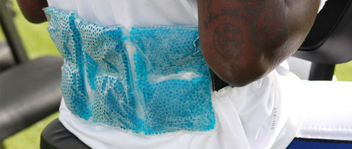 स्ट्रैप के साथ बैक रैप