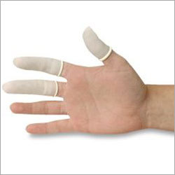 Finger Cots - Latex Material, One Size, White Color | Non-Sterile, Excellent Surface Finish, Tear Resistance, Skin Friendly