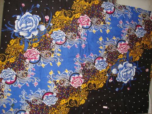 Printed Multi Color Khanga Fabric
