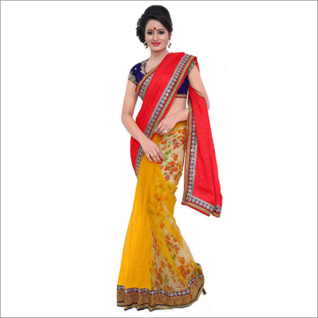 बॉलीवुड डिज़ाइनर नेट साड़ी