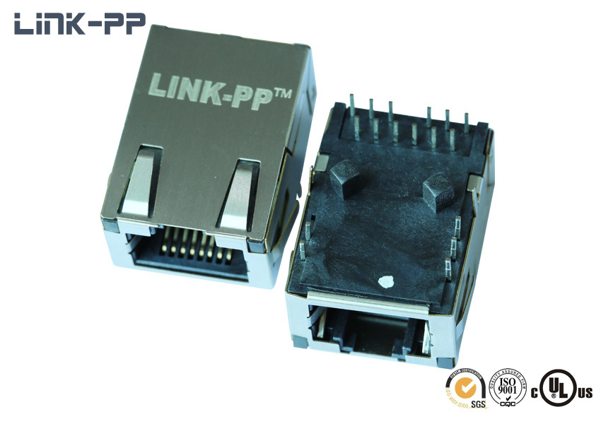 10/100base-t Tab-up Low Profile L830-1jx1-47 Rj45 Connector With Leds