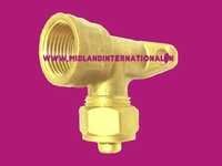 Brass Pex Wall Plated Female Elbow