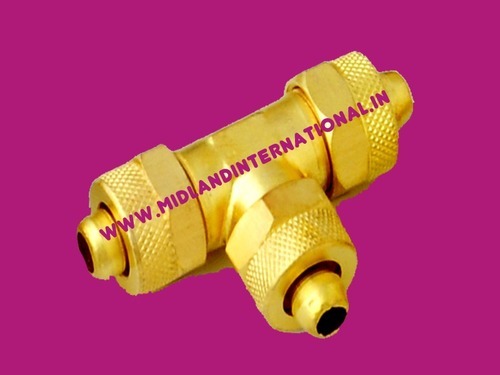 Brass Pu Equal Tee