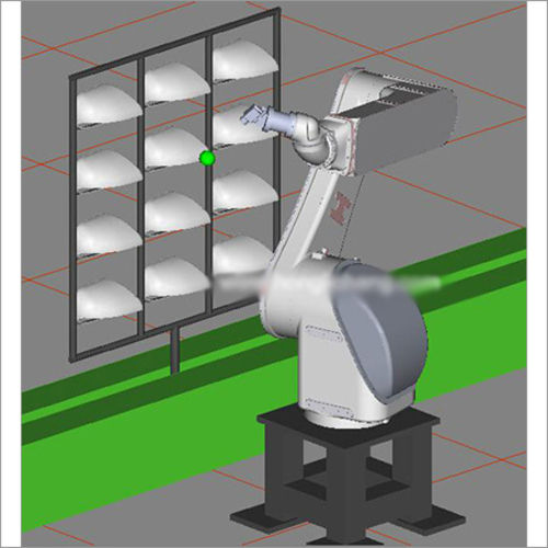 Robot Paint Shop For Car Mirror Frame