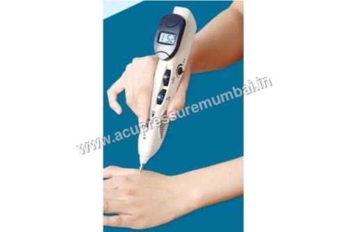 Acupressure Device - Plastic, 9V Power Supply | Adjustable Sensitivity 0-10, Frequency 1-16 Hz, LCD Display with Pulse Rate Indicator
