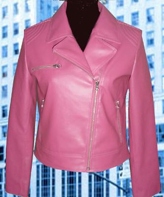 लेडीज़ ज़िप जैकेट (पी.यू.)