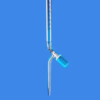 Burettes with Screw Type PTFE Valve Stopcock - Glass Material, Class A/B Accuracy, 1-100ml Capacity with Tolerance of 0.006-0.1ml | For Industrial & Laboratory Use, Weight 20-350 Grams