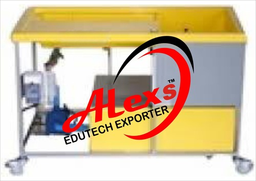 Hydraulic Bench - Steel Construction with Stainless Steel Tanks | Centrifugal Pump, Motor Control, Remote Pressure Gauge, Controlled Water Supply, Ideal for Fluid Mechanics Experiments