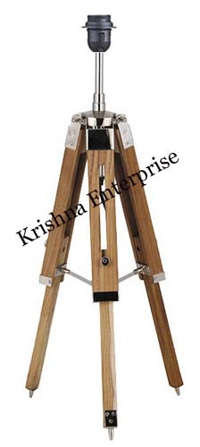 लकड़ी का टेबल टॉप लैंप स्टैंड