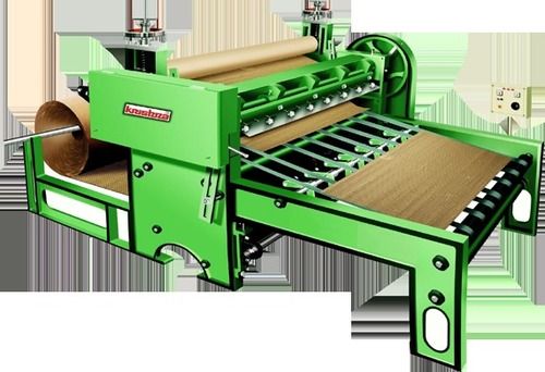 High Speed Rotary Corrugated Sheet Cutting Machine - Color: Green