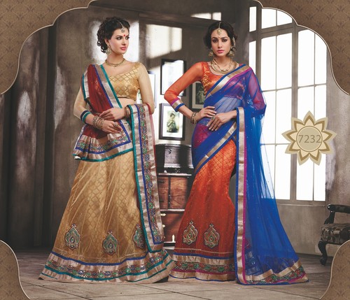 डिज़ाइनर कढ़ाई की लहंगा