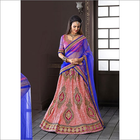 ग्लैमरस डिज़ाइनर लेहंगा साड़ी