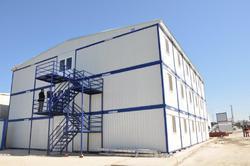 White And Blue Pre Engineered Buildings