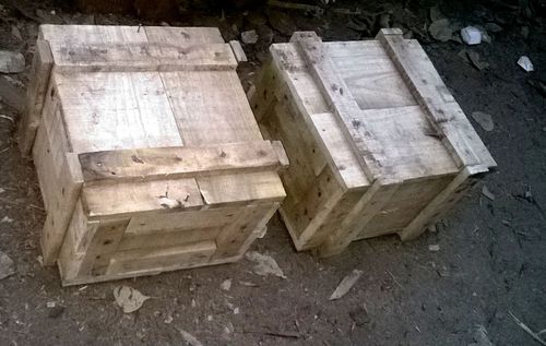 लकड़ी का भंडारण बॉक्स