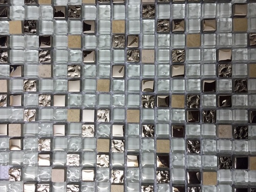 Glass Tiles - 2x2 Inch, All Colors Available | Antibacterial, Heat Insulation, Glazed Finish, Ceramic Mosaic, Square Edge