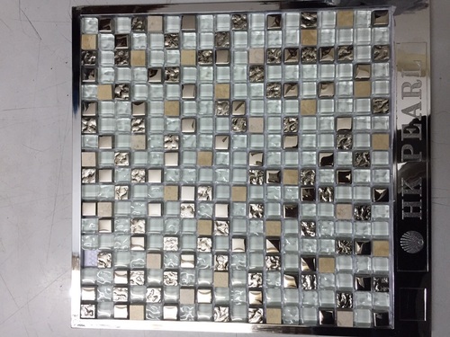 Glass Tiles - 2x2 Inch, Glossy Full Body Finish | Antibacterial, Heat Insulation, Available in Various Colors and Patterns
