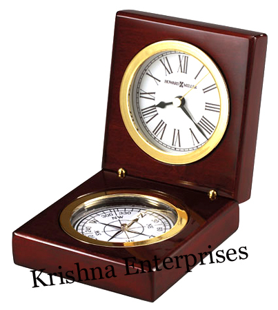 कम्पास के साथ डेकॉर टेबल क्लॉक