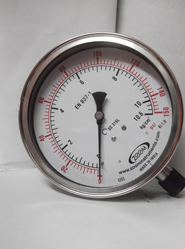 Bourdon Type Pressure Gauge (Brass Internals)
