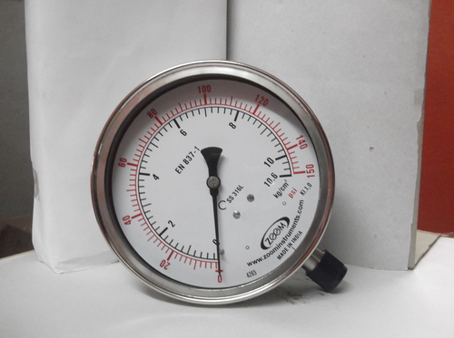 Bourdon Type Pressure Gauge (Complete SS)