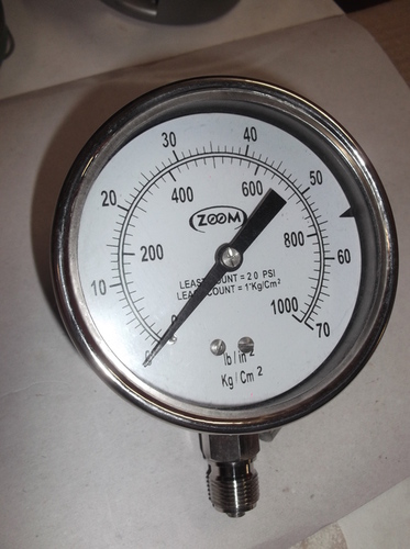 Steel Bourdon Type Pressure Gauge 