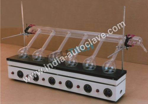 Kjeldahl Digestion Unit - 500 Watt Heaters for 3/6 Test Flasks | Adjustable Side Clamps, Smart Energy Regulators, Fume Duct Options