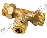 Brass PU Tee Assembly