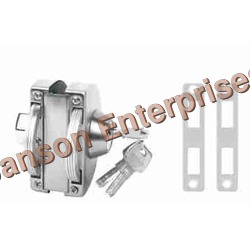 Single Door Lock (Only Key) - Color: Silver