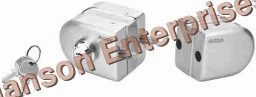 Mini Double Door Lock (Key & Knob) - Color: Silver