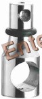 Glass Shower Sliding Fitting - Stainless Steel, Silver Finish | Premium Quality & Performance with Over Head Support