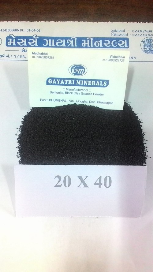 20x40 भुना हुआ बेंटोनाइट कणिकाएँ