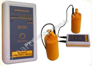 Yellow And White Surface Resistivity Meter