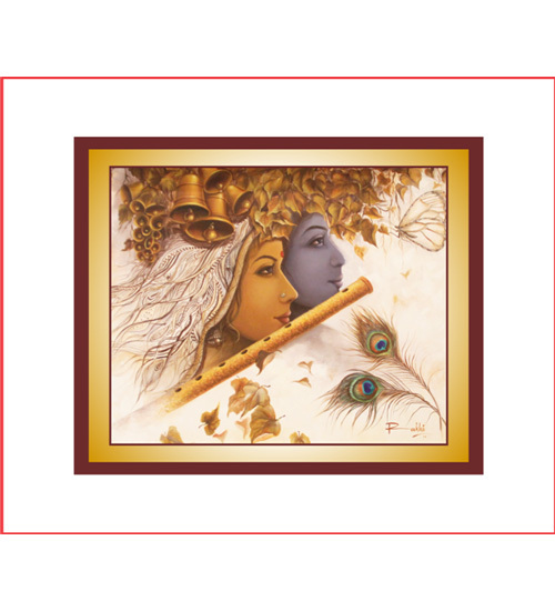 Acrylic Painting On Canvas - Radhe Shaym