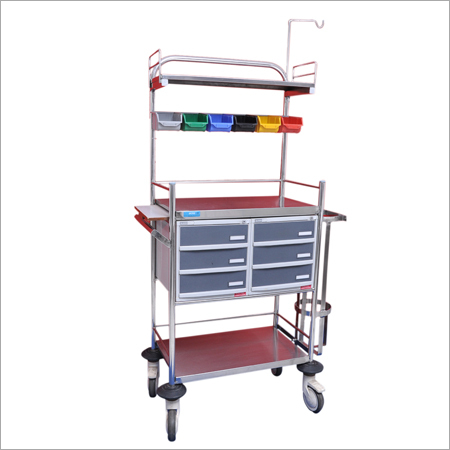 Crash Cart - Dimension (L*W*H): 940 Mm X 490 Mm X 1535 Mm Millimeter (Mm)