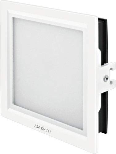 Black And White Orus Slim Downlight - Square